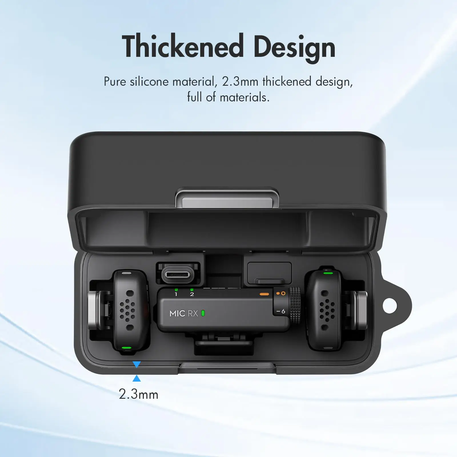PULUZ for DJI Mic Mini Charging Case（Not including the Charging Case) Silicone Scratch-proof Protective Charging Cover