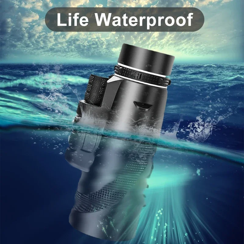 Portable Zoom HD 5000M Telescope Folding Long Distance Mini Powerful Telescope for Hunting Sports Outdoor Camping Travel