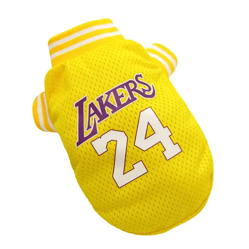 Pet Dog Summer Shirt Cartoon Basketball Soft Vest for Small Dogs dog clothes dog vest