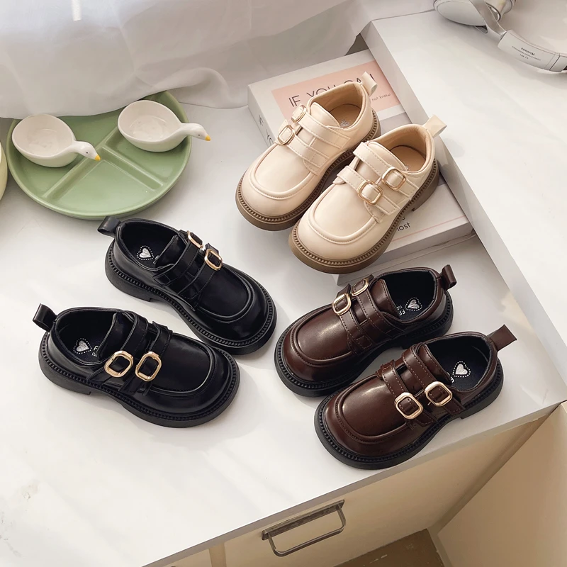 Leather Girls Mary Jane Flats Shoes for Autumn