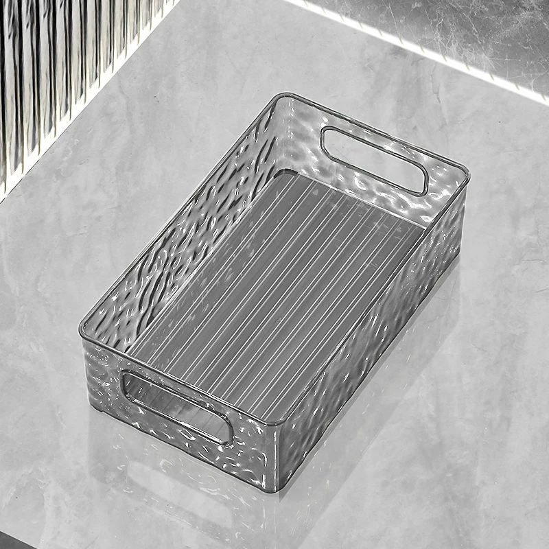 Scatola portaoggetti trasparente per cosmetici, organizer per trucco da bagno, scatola per cosmetici per trucco di lusso, portaoggetti per bellezza, organizer per orecchie sulla pelle