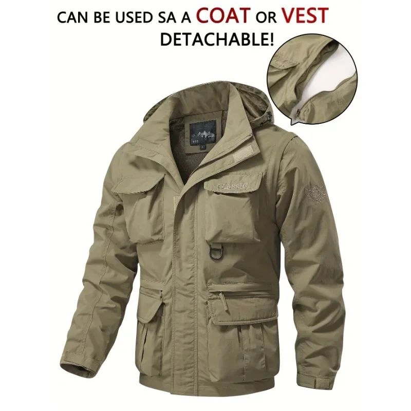 Bomber Jacket Waterproof Hooded Jackets Men's Knitted Coat Winter Outerwear Autumn Designer Clothes Vest Lightweight Padded Mens