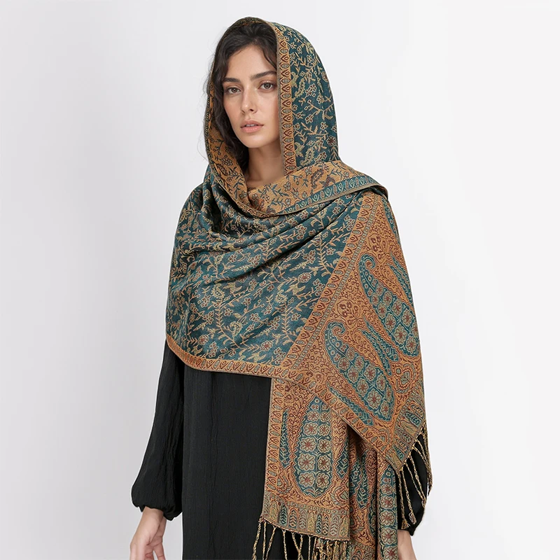 Foulard Pashmina Automne Hiver Etoles Femme Mariage Chales En Satin Echarpes Chic Longue Wrap Foulard Pashmina Elégante Pour Mode Femme