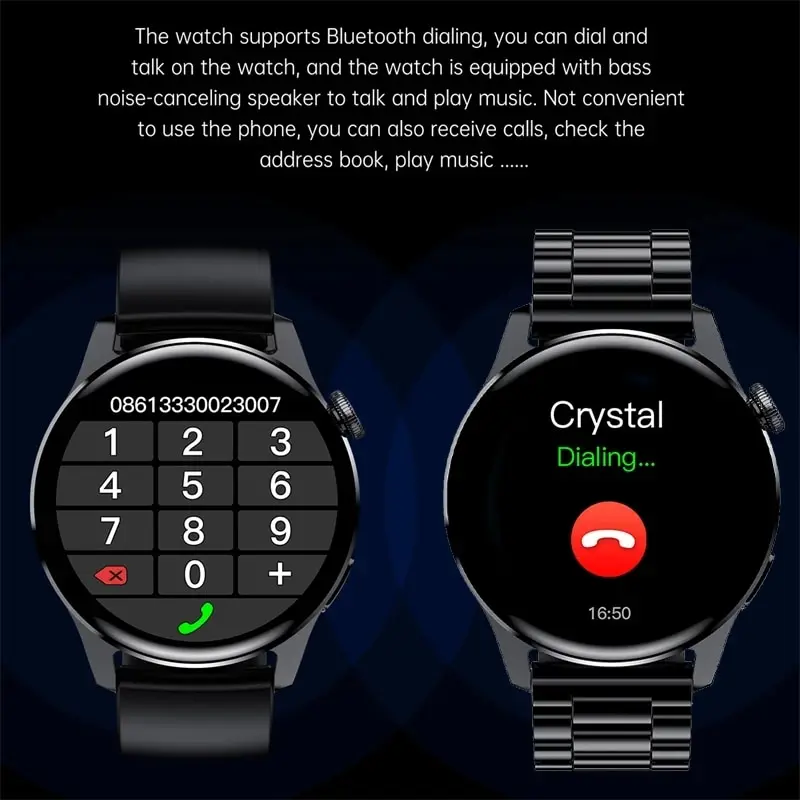 2024 LIGE Bluetooth Call Smart Watch Men Full Touch Sport Fitness Watches Men Waterproof Heart Rate Smartwatch Man Android IOS