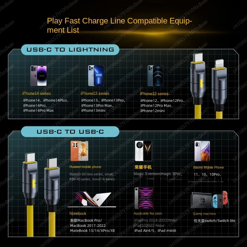 240W data cable, play gift box splicing spring PD3.1 fast charging cable CC charging cable for iPhone15Promax, 14Pro 13 12