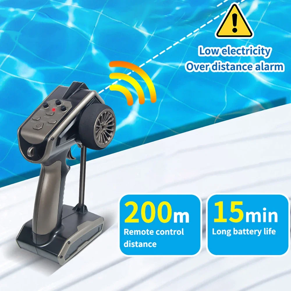 2.4GHz TY725 RC TURBOJET PUMP High-Speed Remote Control Jet Boat Low Battery Alarm Function Adult Children Toy Gift remote control boat