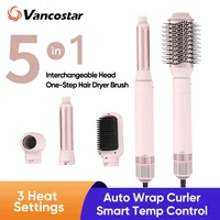5in1 sèche-cheveux brosse fer à friser sèche-cheveux détachable Auto Wrap bigoudis séchage rapide électrique style souffleur de cheveux brosse 1