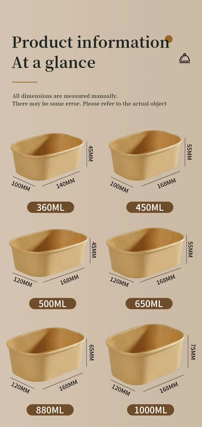 Premium Disposable Paper Plates & Bowls with Lids – Eco-Friendly Multi-Size Set for Hot... - SKU DPB12705 - UGI Packaging