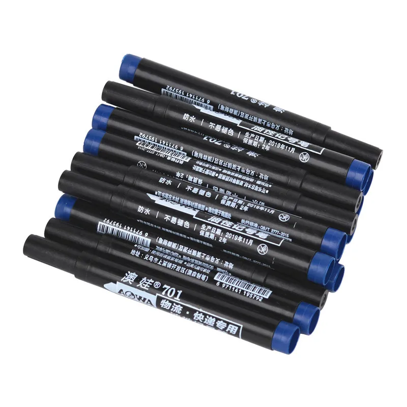 Permanent Paint Marker Pen Oily Waterproof Black for Tyre Markers Quick Drying 5pcs