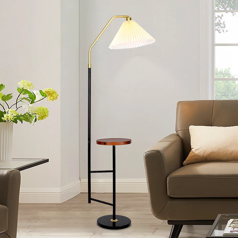 

Nordic LED Floor Lamp Living Room Sofa Bedroom Bedside Lamp Study Vertical Floor Lamp Coffee Table Storage Lamp