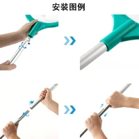 Pond Skimmer Net ฤดูร้อน Pool Skimmer Net พร้อมเสาแบบพับเก็บได้ Leaf Removal สวน Pond เครื่องมือทําความสะอาดมืออาชีพ 5