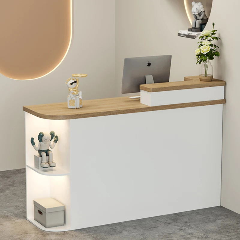 Check Out Cash Reception Desk Store Information Beauty Salon Simple Reception Desk Standing Counter Recepcja Luxury Furniture
