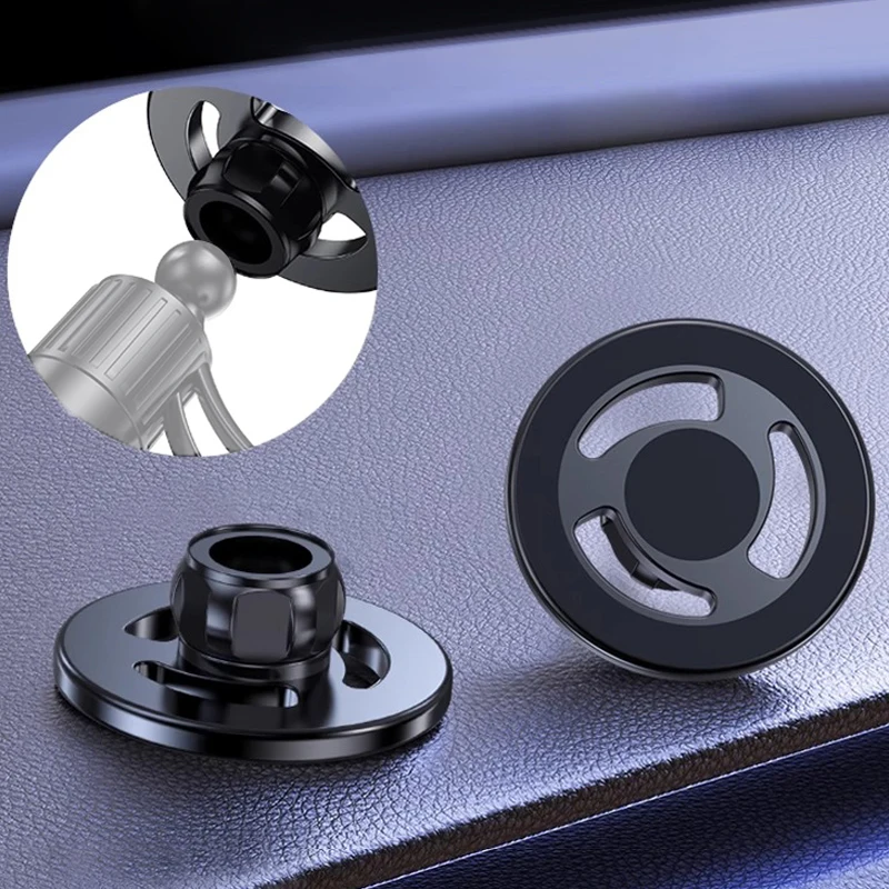For MagSafe Car Mount Accessories Universal Magnetic Car Phone Holder for 17mm Ball Head Base Wireless Charger Magnet Bracket