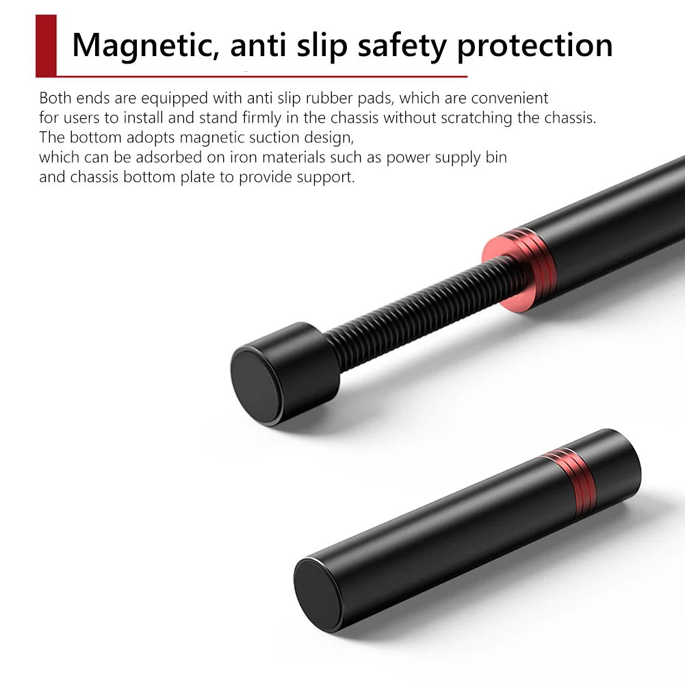 Graphics Card GPU Holder Adjustable Telescopic Rotary Screw Aluminum Alloy Support Vertical GPU Bracket Video Card Holder