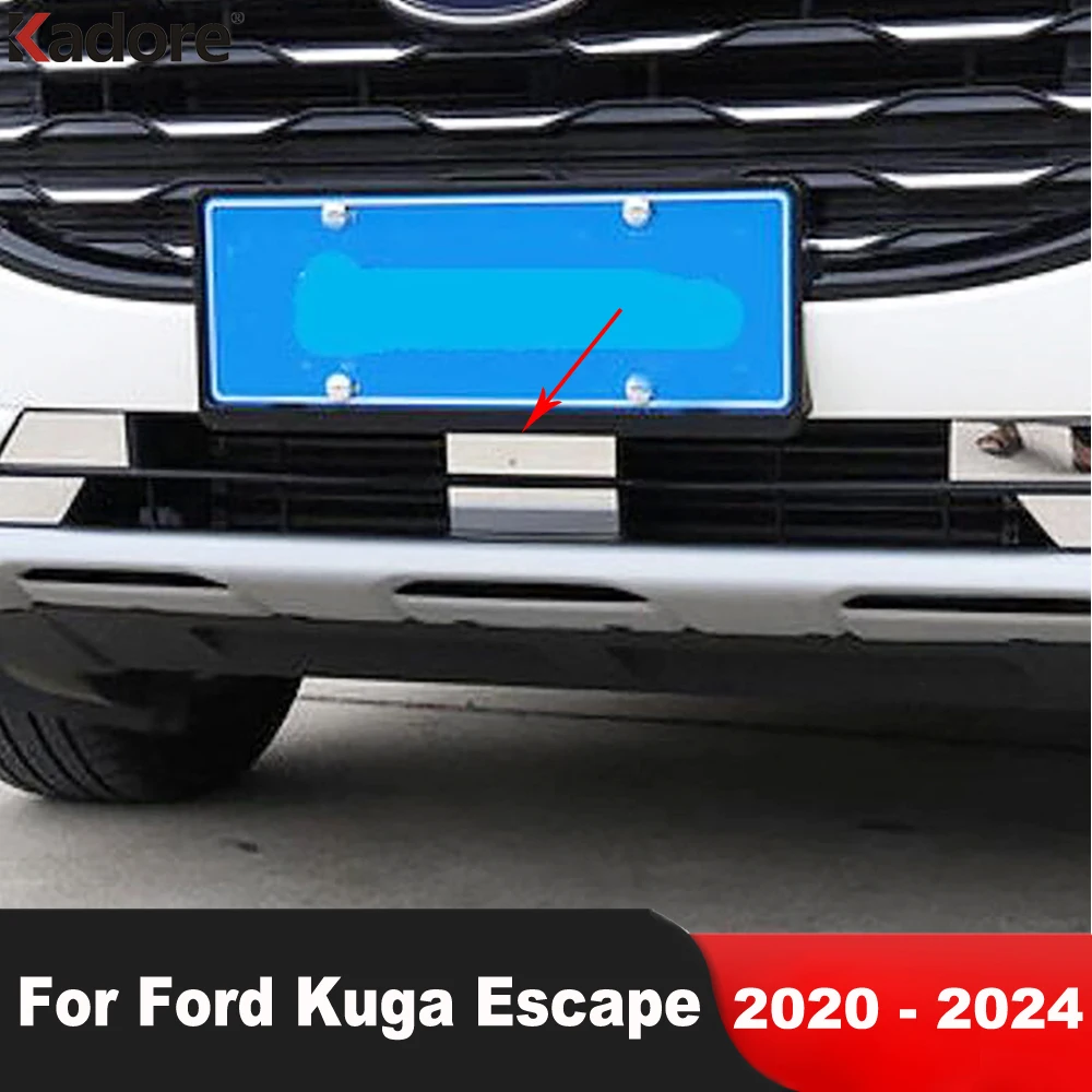 Für Ford Kuga Flucht 2020 2021 2022 2023 2024 Edelstahl Auto vorne unteren  Kühlergrill Abdeckung Verkleidung Formst reifen Zubehör - AliExpress