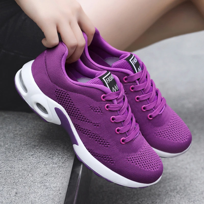 Casual Sneakers Breathable Shock-Proof Air-Cushion Bottom Comfortable Non-Slip Travel All Seasons Men and Women