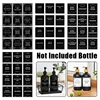 12PCS Bathroom Labels Sticker Waterproof Labels Hand Soap Storage Jar Label Sticker Shampoo Conditioner Lotion Bottle Labels Set 1