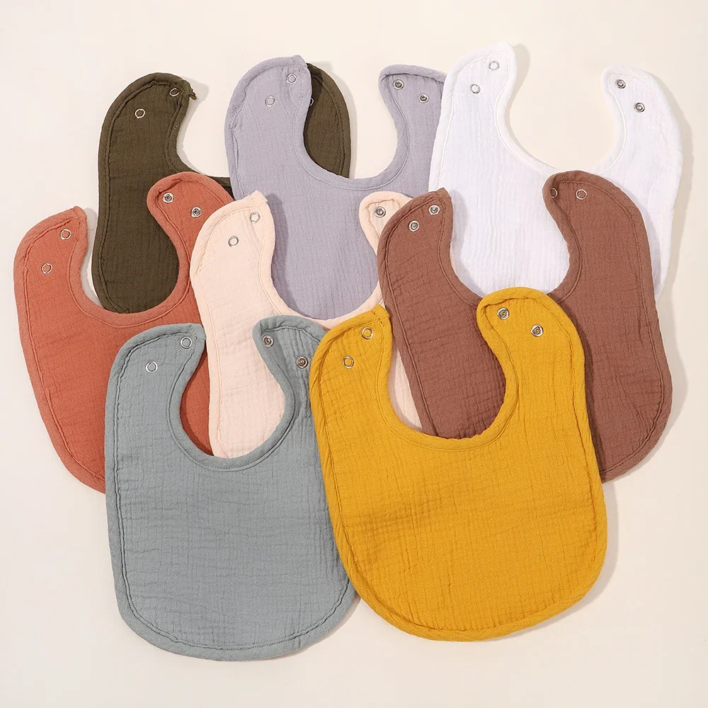 Baby Bibs Feeding Saliva Towel Infant Burp Cloths Bandana Scarf Cotton for Kids