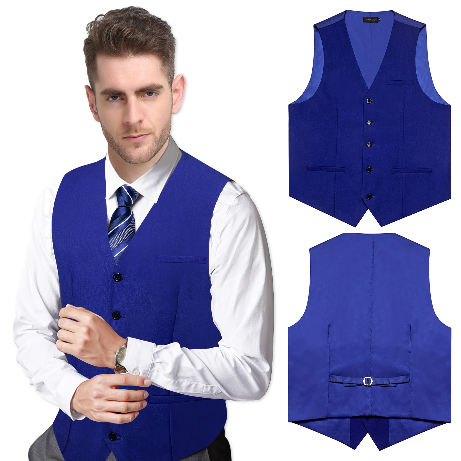 Midnight Blue Tuxedo Vest  The Black Tux