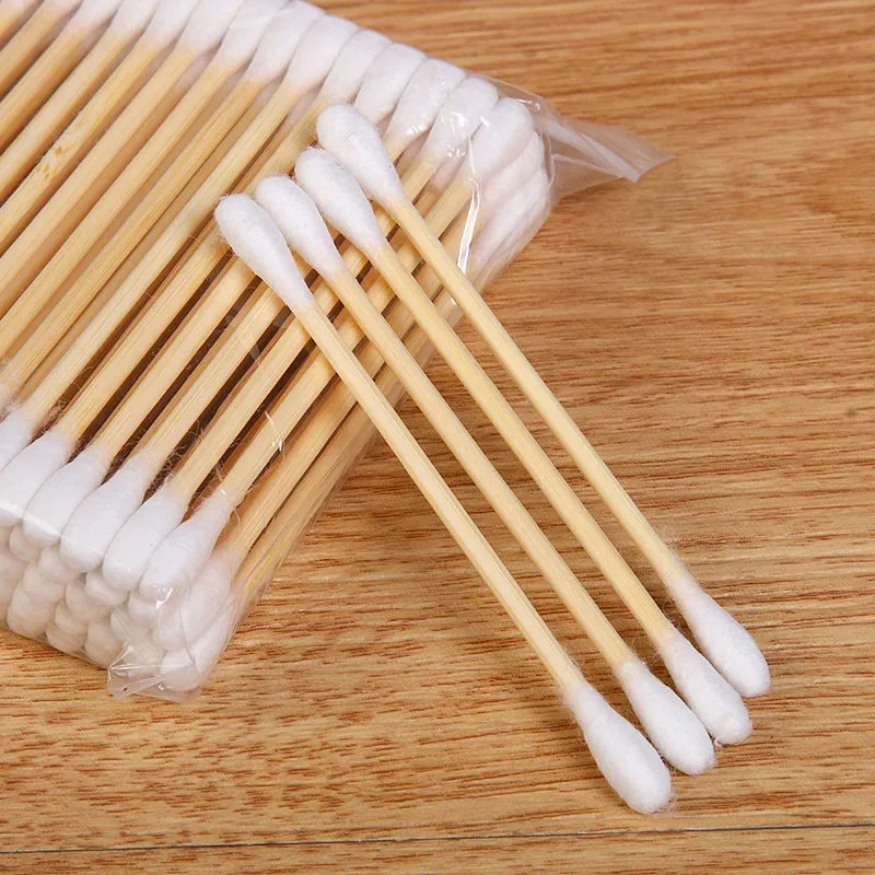 Organic Bamboo Cotton Swabs for Makeup and Art