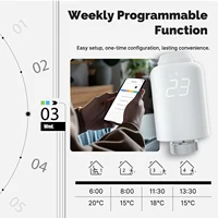 Moes Tuya ZigBee3.0 Radiator Actuator Valve Smart Thermostat Temperature Controller External Sensor TRV Voice Control Alexa - Image 2