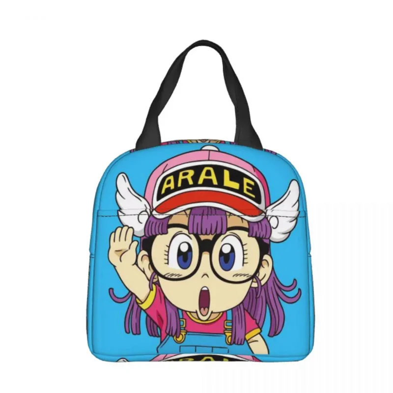 

Hi Insulated lunch bagDr.Slump Arale Anime Women Kids Cooler Bag Thermal Portable Lunch Box Ice Pack Tote