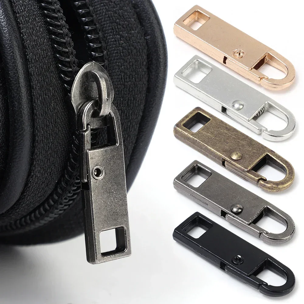 Metal Zipper Slider Puller Repair Kit - Instant DIY Sewing Replacement for Clothing, Luggage, and Purses
