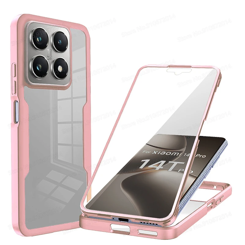 Xiaomi Pro 360° Shockproof Transparent Phone Case - Full Body Protection Cover