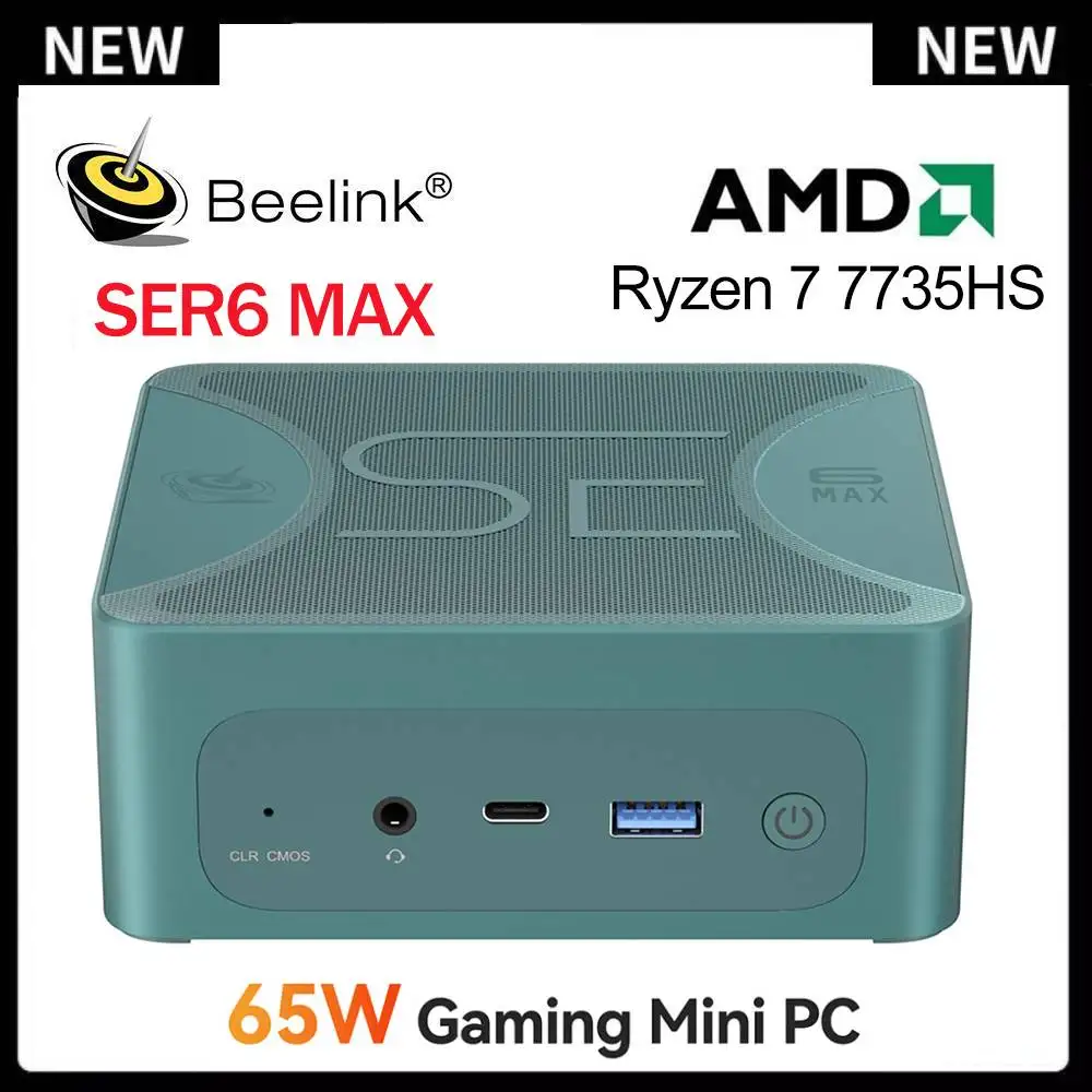 Beelink Mini PC SER6 MAX AMD Ryzen 7 7735HS DDR5 32GB RAM 500GB