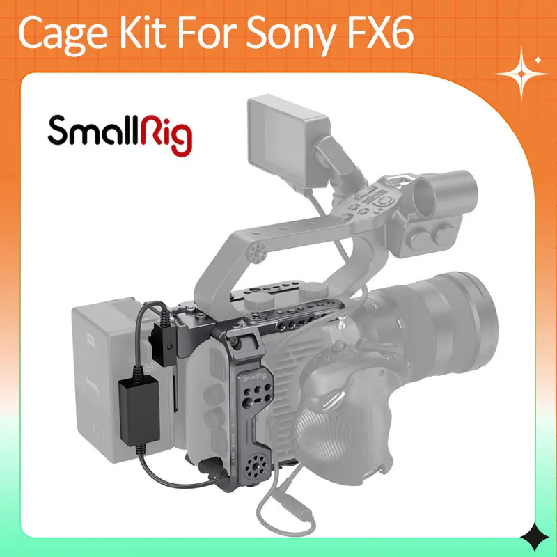 Kit Gabbia Smallrig Piastra Laterale Compatta Leggera Per Fotocamera Sony Fx6 4124