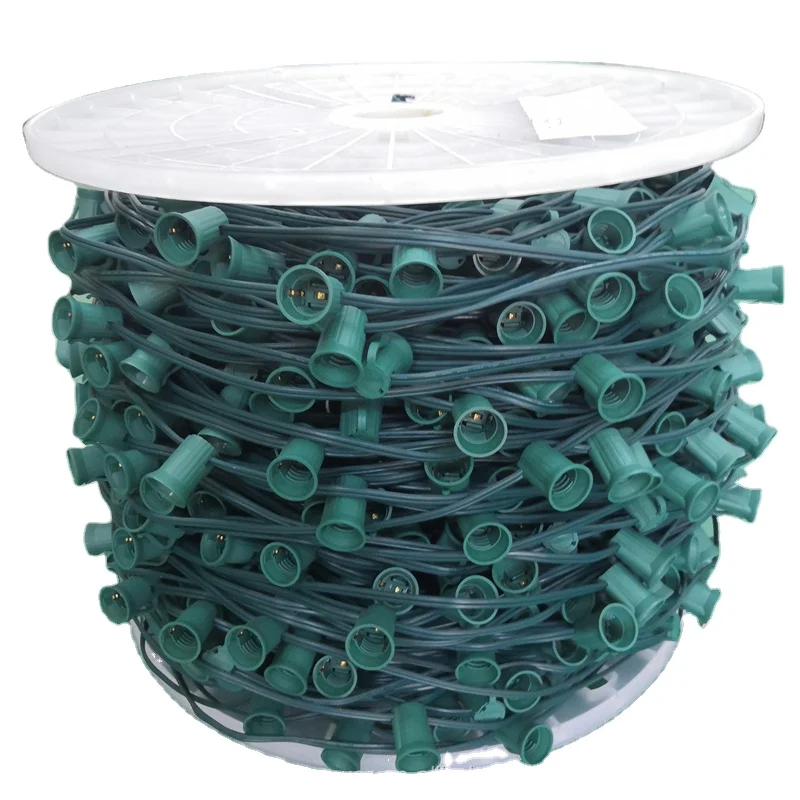

Праздничное освещение C9 светильник Spool C9 Christmas Socket Wire SPT-1W 1000'