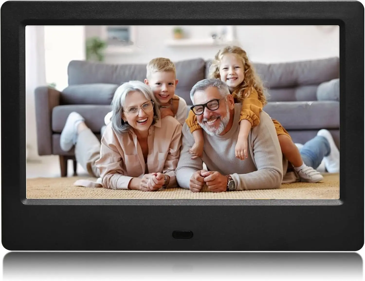 Description Picture 2 of item7 inch Digital Picture Frame, Plug in USB or SD Electronic Photo Frame, HD IPS Display with Remote Control, Video Music photo