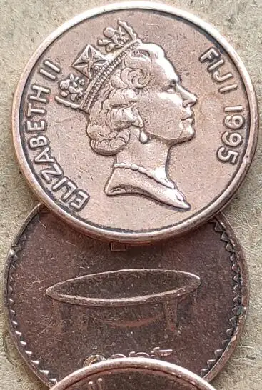 Commemorative Coin 17mm Fiji Original Collection commemorative coin