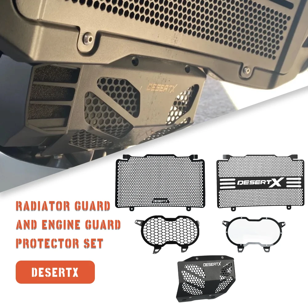 

For Ducati DesertX Desert X 2022 2023 Motorcycle Engine Guard Protector Radiator Grille Grill Guard Cover Protection Accessories