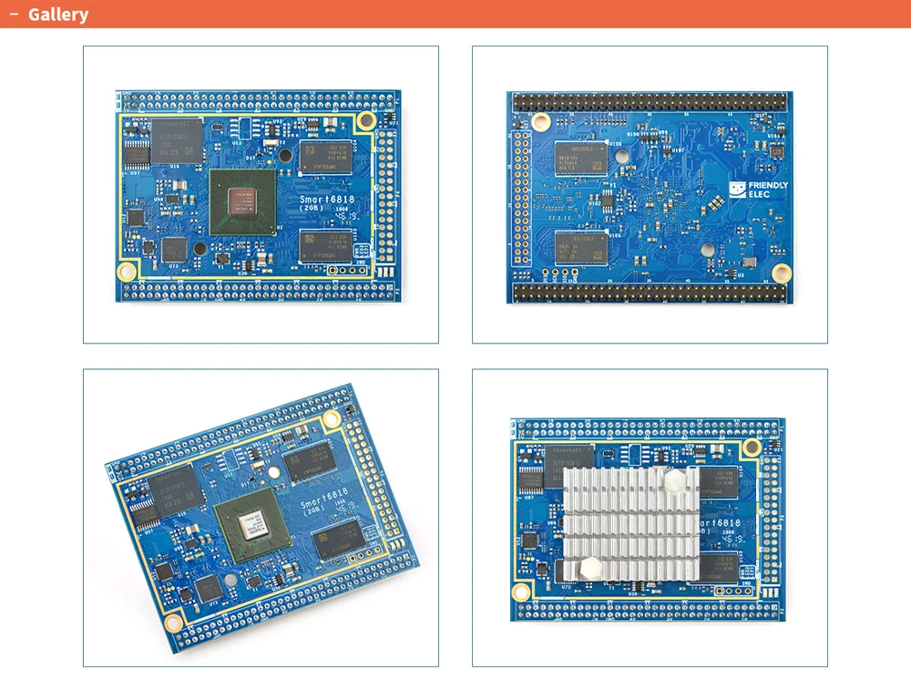 Smart6818 Dev Kit 2.0 Octa-Core Cortex A53 CPU Board S5P6818 SOC 1GB DDR3 RAM Gb