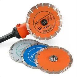 1PC 230mm 9 Inch Diamond Turbo Saw Blade with Slant Protection Teeth for Stone Marble Granite Concrete Cutting Wheel Disc Tools