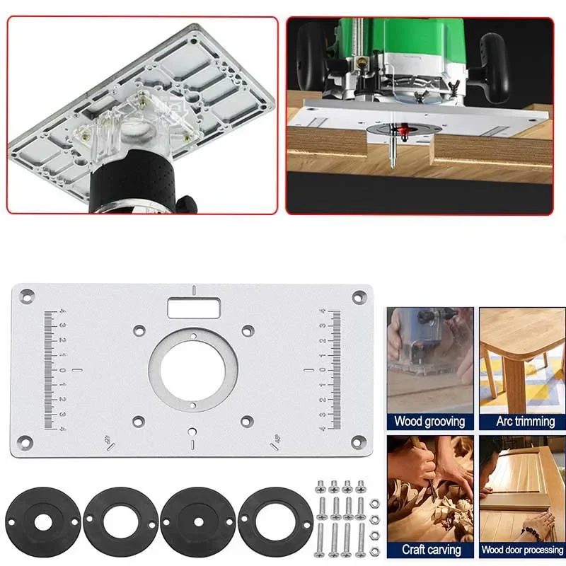 Multi-functional DIY Trimming Machine Flip Board Table Woodworking Engraving Machine Inversion Table 235mm*120mm *8mm