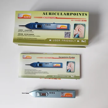 100A Auricularpoints Acupuncture Point Search Ear Detection Pen Ear Acupoint Search Ear Auriculotherapy Vaccaria Seeds 1