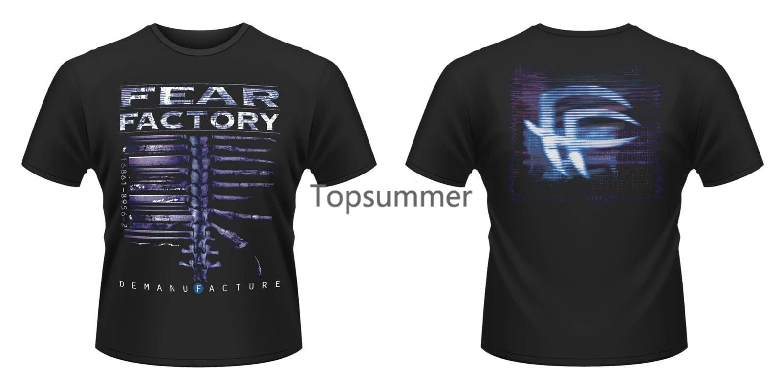 

Fear Factory Demanufacture Album T-Shirt New & Official! T-Shirt Novelty Cool Tops Men'S Short Sleeve T Shirt