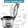 60-Cup (Cooked) Commercial Rice Cooker and Warmer,Nonstick Aluminum Inner Pot is removable 2