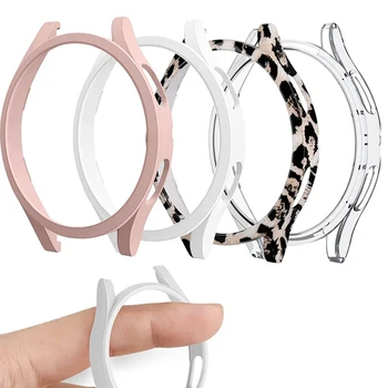 삼성에 적합한 갤럭시 워치 4 커버 케이스, 40mm 44mm 액세서리, PC 올어라운드 범퍼 보호대 갤럭시 워치 4 클래식 46mm 42mm 케이스 상품 이미지