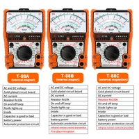 2022New Pointer Multimeter T88A T88B T88C AC/DC 2500V Volt-Ammeter Analog Multimetro Resistor Tester With Coat Electrician Tools 2