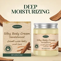 Crème Corporelle au Bois de Santal Hydratante Longue Durée Apaisante Anti-Dessèchement Éclaircissante Lotion Corporelle Hydratante Lissante Soin Doux pour la Peau 4