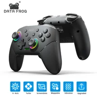 DATA FROG Wireless Pro Controller For Switch / Lite / OLED Model PC Gaming Joystick Dual Vibration Turbo