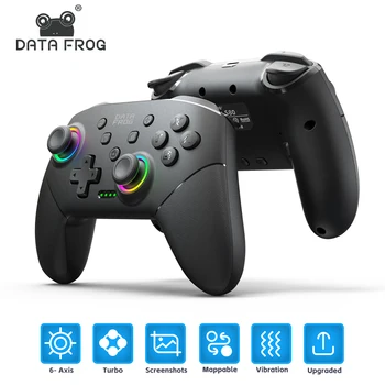DATA FROG-mando a distancia inalámbrico para Switch Pro, controlador para Switch Lite, Joystick Pro, PC, OLED