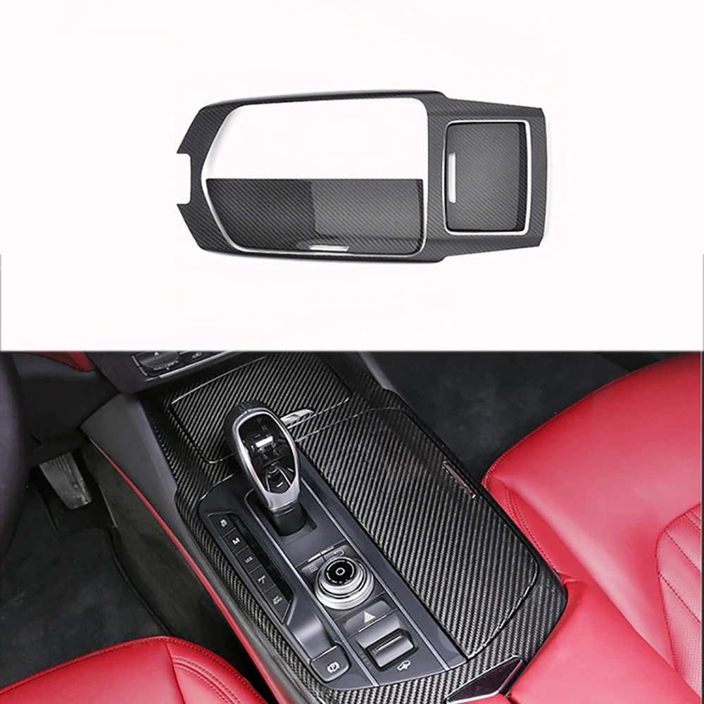

3pcs Real Carbon Fiber Interior Accessories Center Console Gear Shift Panel For Maserati Levante 2016-2020