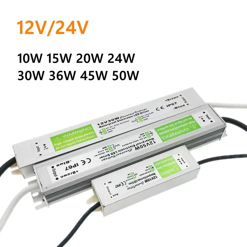 Alimentatore LED 24V 30W IP67 - Trasformatore Impermeabile Per Esterni