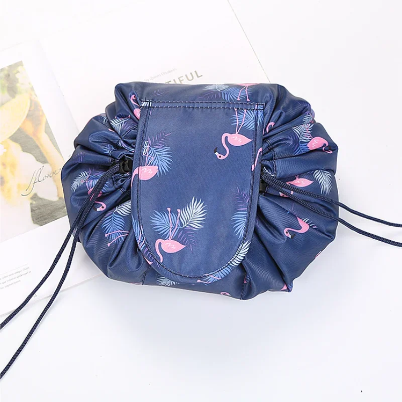 Women Drawstring Cosmetic Bag Travel Storage Makeup Bag Organizer Female Make Up Pouch Portable Waterproof Toiletry Beauty Case 5