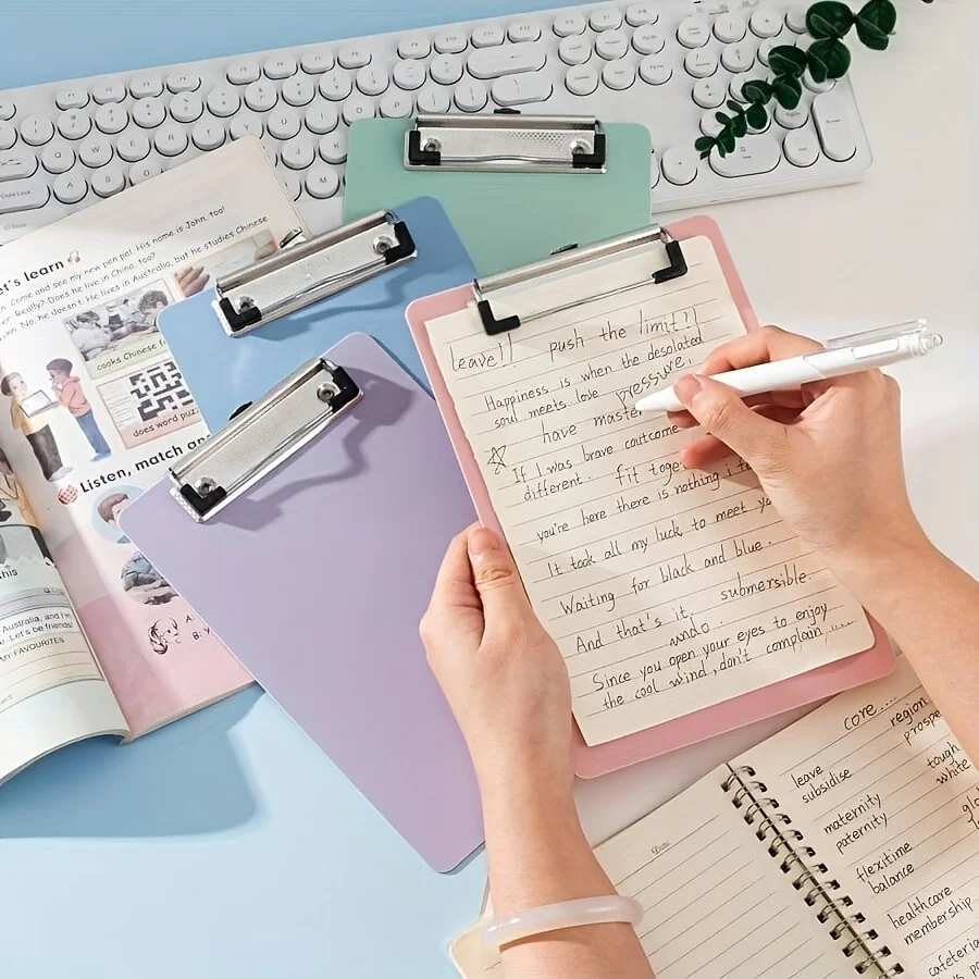 A5 Bill Clipboard Memo Pad Clip Board Loose-leaf Notebook File Writing Pad Clamps Paper Holder Office School Supplies