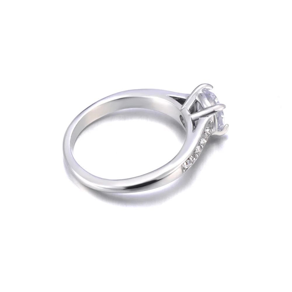 Stainless Steel Cubic Zirconia Wedding Ring Engagement Finger Ring For Women wedding rings womens ring jewelry rings ring jewelry cubic zircon ring